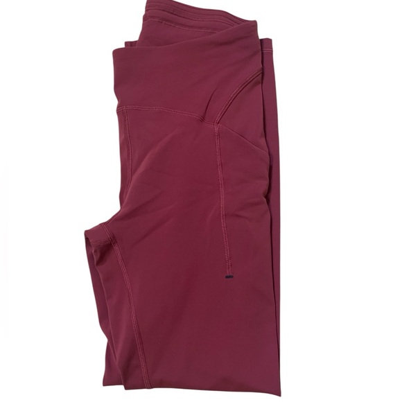 Lululemon Athletica Women’s Mauve and White Side Picket Leggings (2) Size 6 - Picture 2 of 7